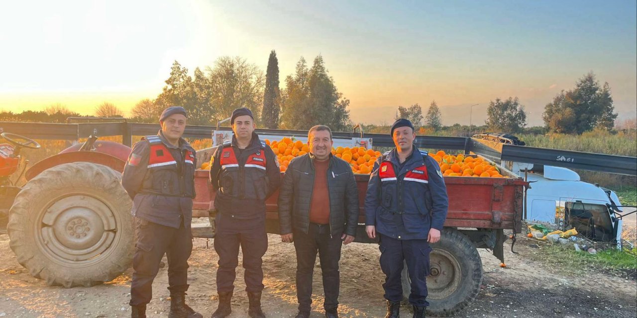 Nazilli’de çalınan 1,5 ton portakal sahibine teslim edildi