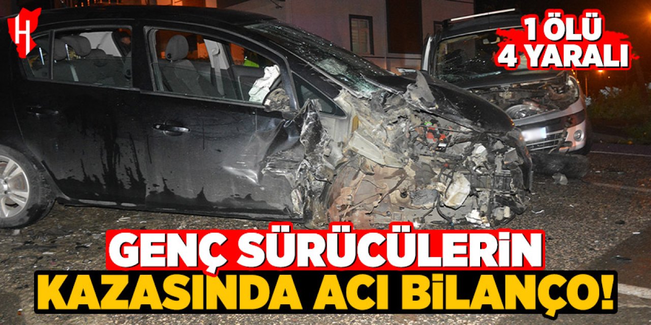 Genç sürücülerin kazasında acı bilanço: 1 ölü, 4 yaralı