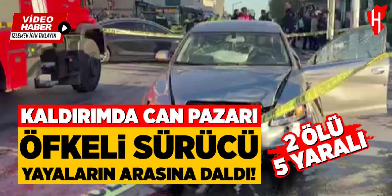 Ters yöne giren araç yayaların arasına daldı: 2 ölü, 5 yaralı