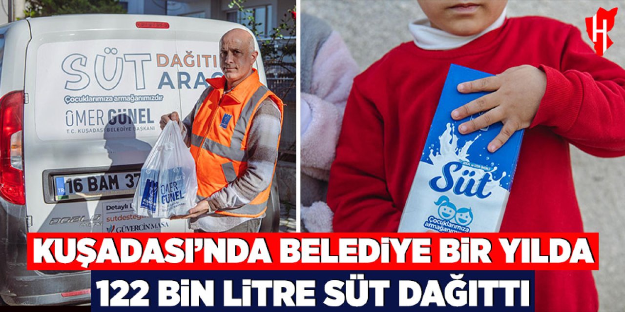 Kuşadası’nda belediye bir yılda 122 bin litre süt dağıttı