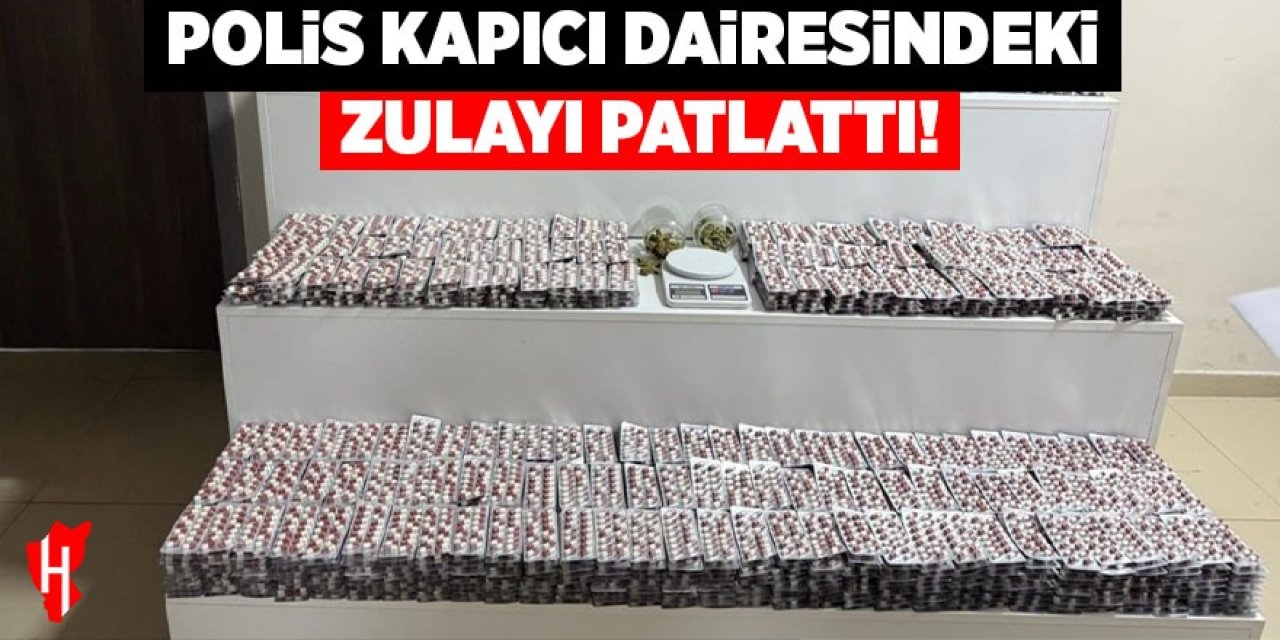 Polis zulayı patlattı, kapıcı dairesi 'zehir deposu' çıktı