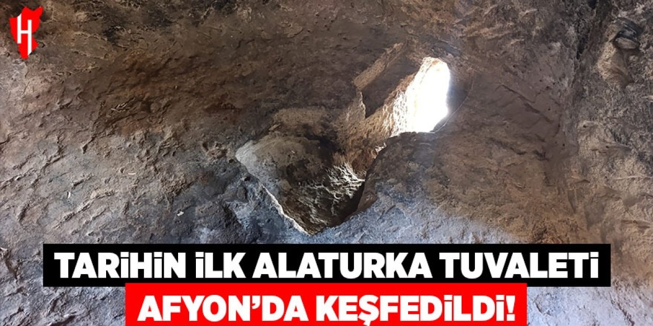 Tarihin ilk alaturka tuvaleti! Afyon'da keşfedildi