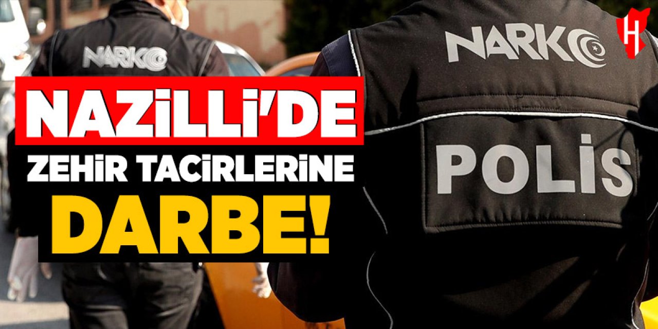 Nazilli'de zehir tacirlerine darbe: 3 gözaltı