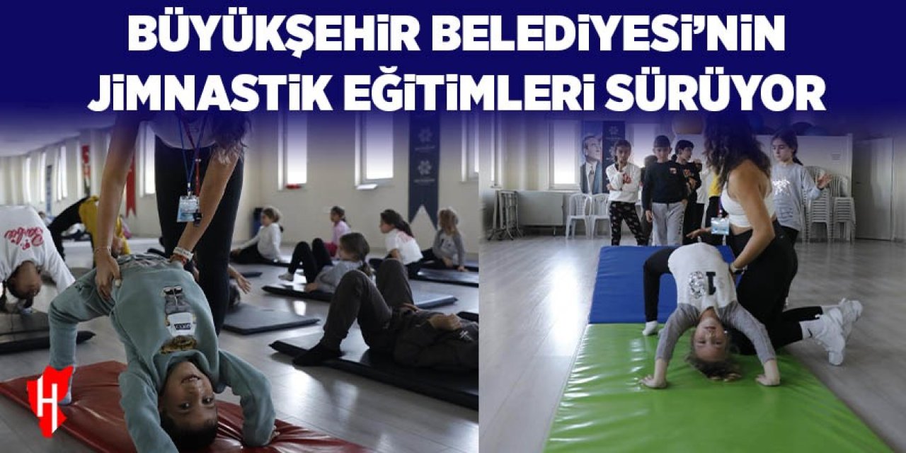 Aydın Büyükşehir Belediyesi’nin jimnastik eğitimleri devam ediyor
