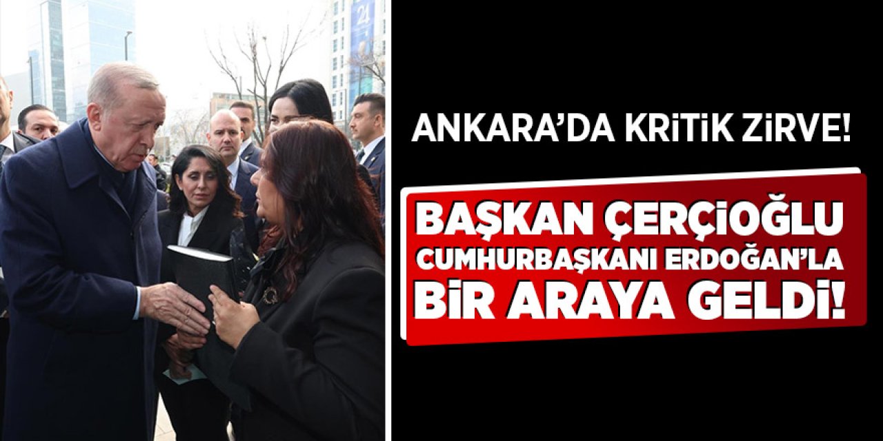 Başkan Çerçioğlu, Cumhurbaşkanı Erdoğan'la bir araya geldi: Kentimizi hizmetlerle buluşturmaya devam edeceğiz