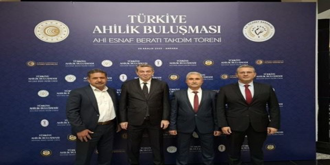 Aydın’ın Ahisi Gülter’e Ahi Esnaf Beratı verildi