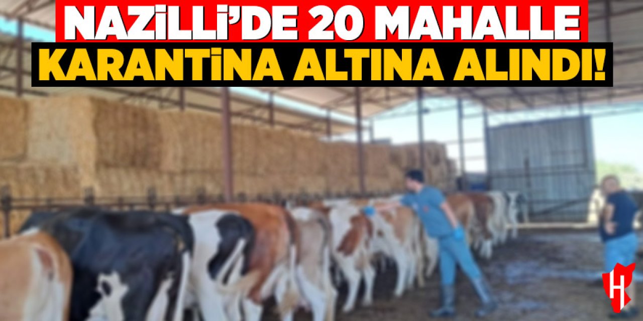 Nazilli’de 20 mahalle karantina altına alındı