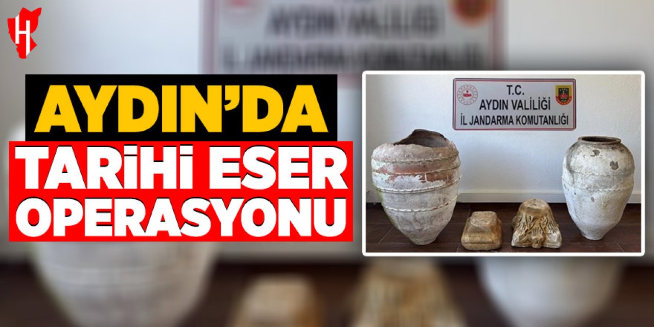 Aydın'da tarihi eser operasyonu: Roma ve Neolitik döneme ait parçalar ele geçirildi