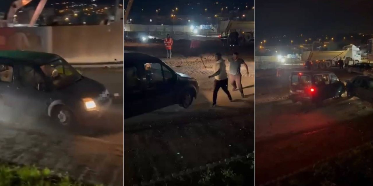 Öfkeli sürücü trafik kazası sonrası ortalığı birbirine kattı