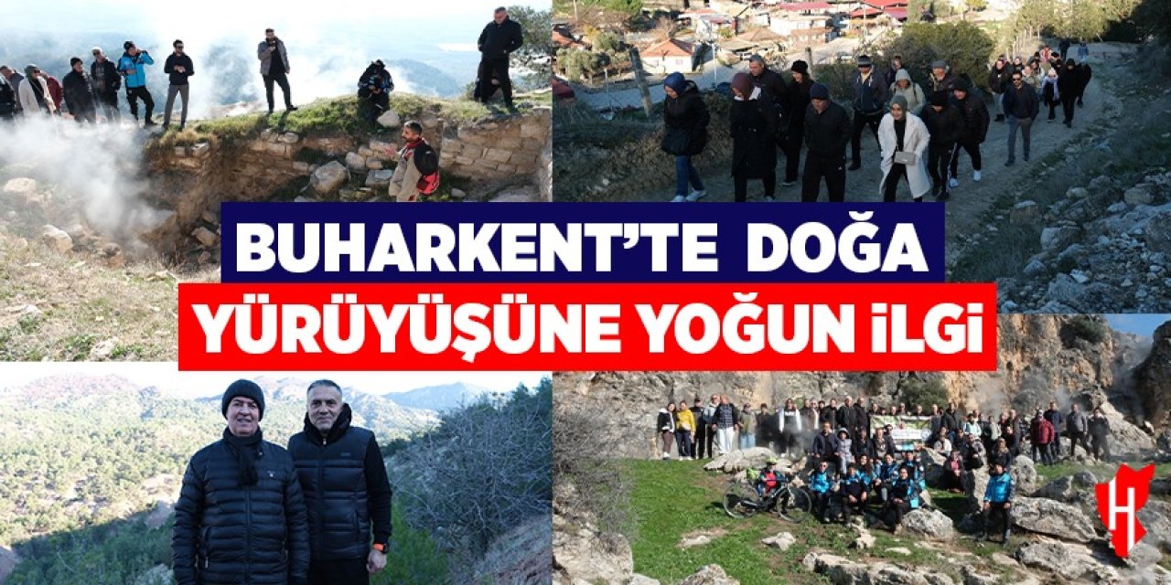 Buharkent’te doğa yürüyüşüne yoğun ilgi