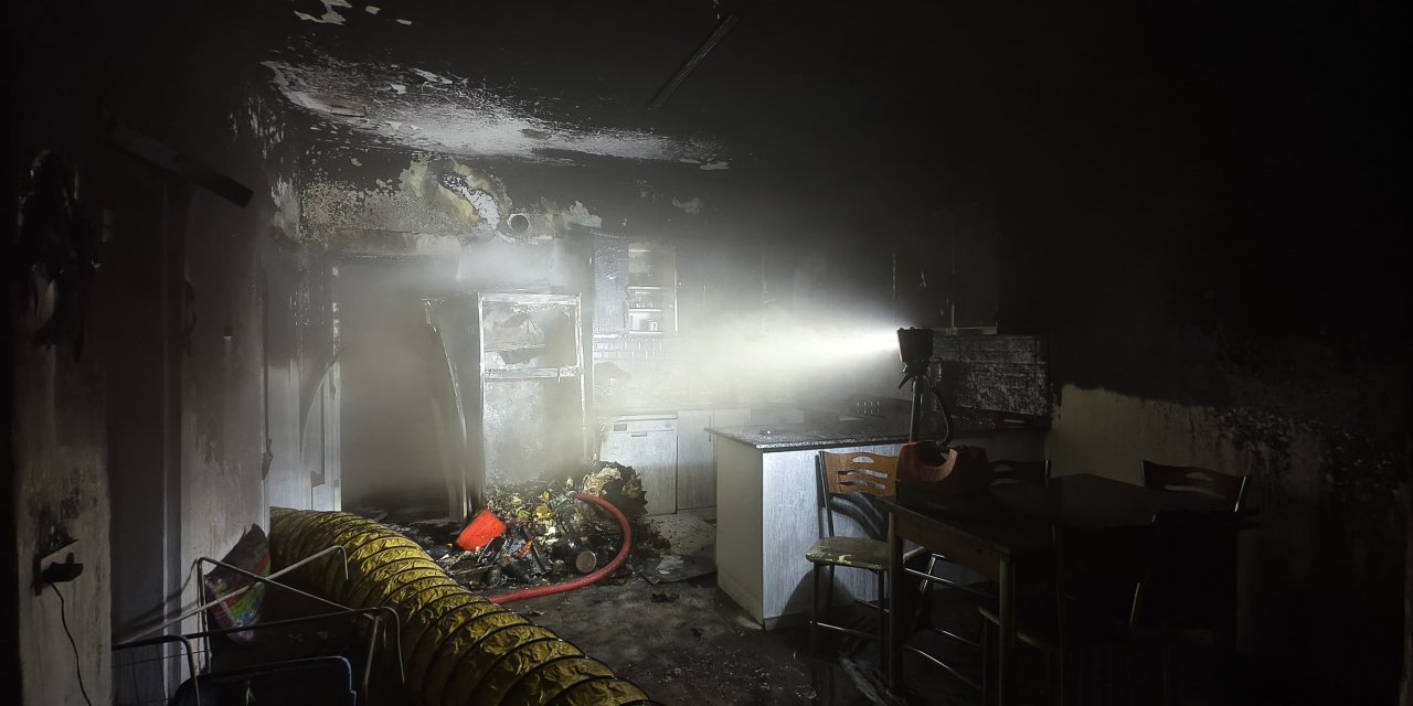 Nazilli’de korkutan ev yangını!