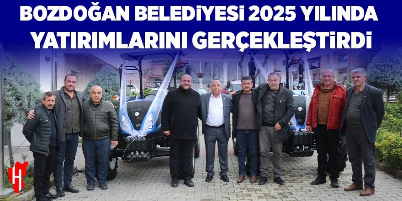 Bozdoğan Belediyesi 2025 yılında tasarruf ederek yatırımlarını gerçekleştirdi