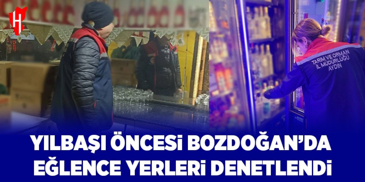 Yılbaşı öncesi Bozdoğan'da umuma açık eğlence yerleri denetlendi
