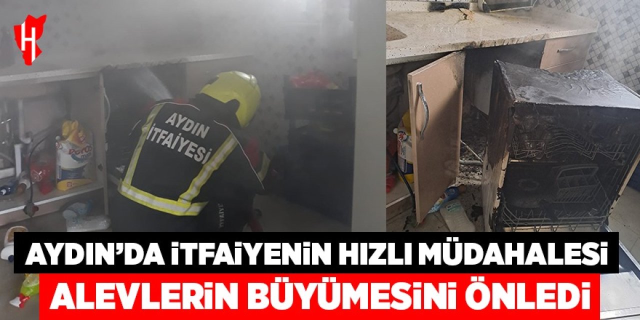 Aydın'da itfaiyenin hızlı müdahalesiyle alevler diğer odalara sıçramadan söndürüldü
