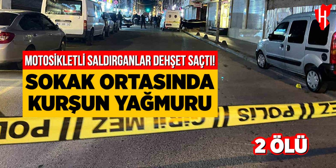 Sokak ortasında silahlı saldırı: 2 ölü, 1 yaralı