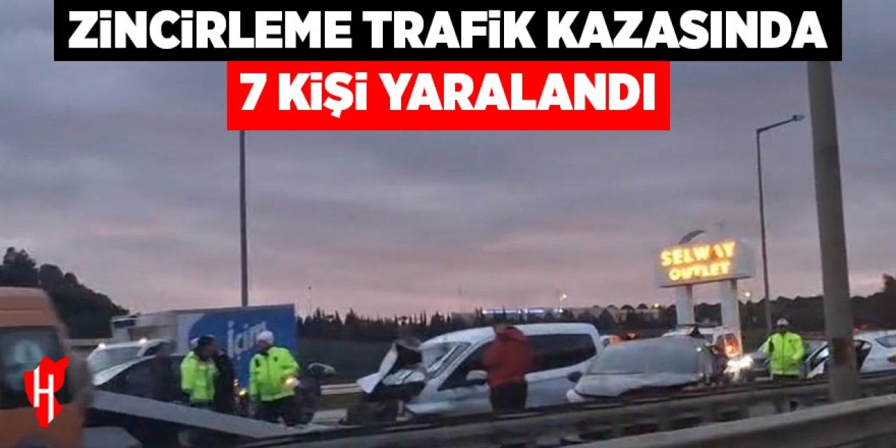 Zincirleme trafik kazası: 7 yaralı