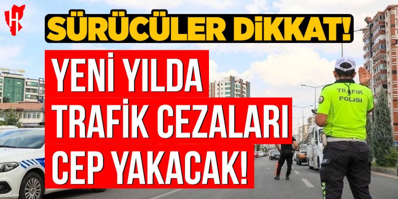 Sürücüler dikkat: Yeni yılda trafik cezaları cep yakacak