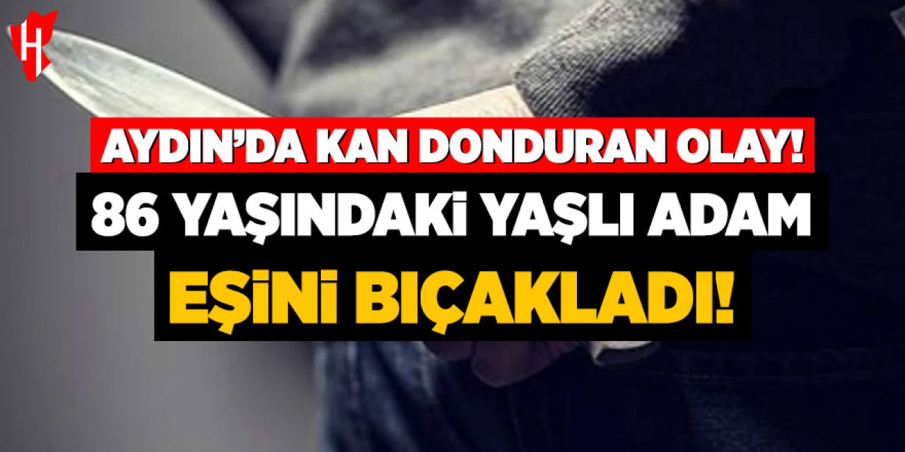 Aydın'da kan donduran olay: 86 yaşındaki yaşlı adam eşini bıçakladı
