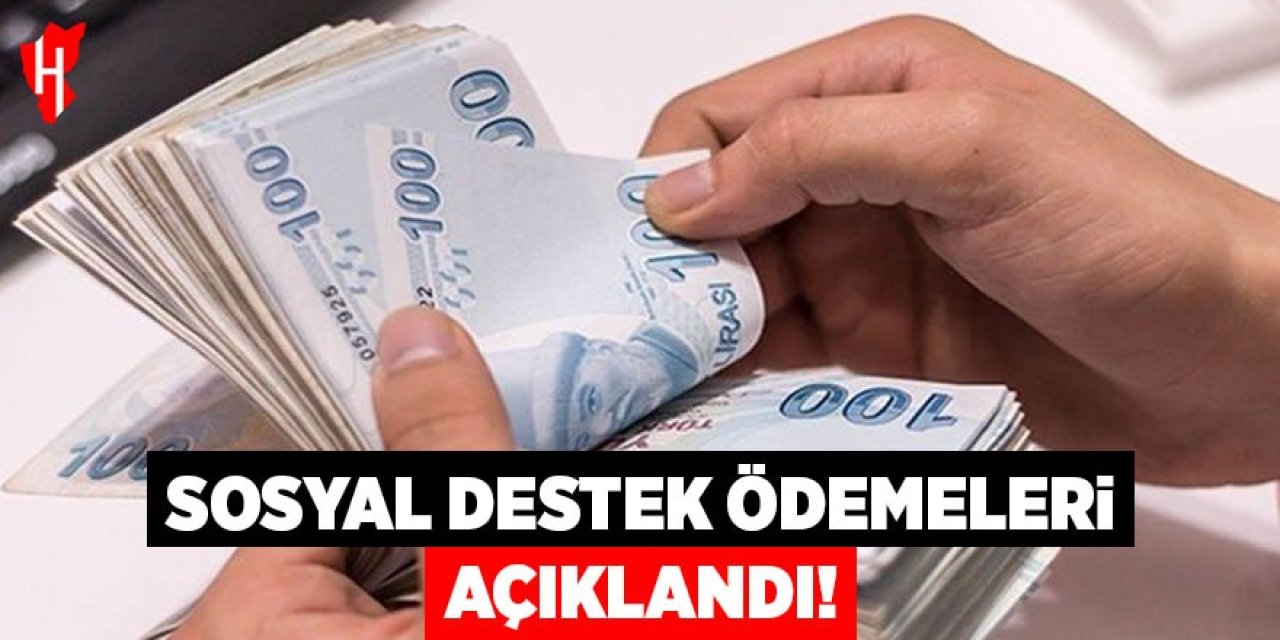 Sosyal destek ödemeleri açıklandı