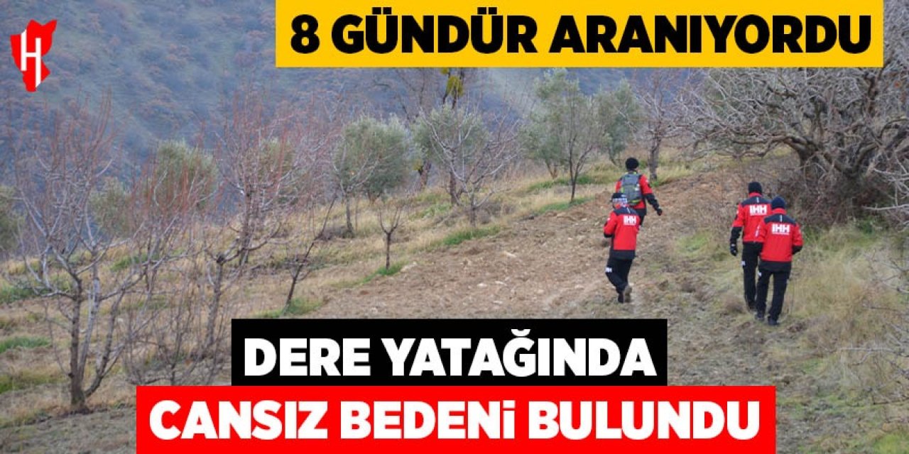 Kayıp olarak aranan kadın dere yatağında ölü bulundu
