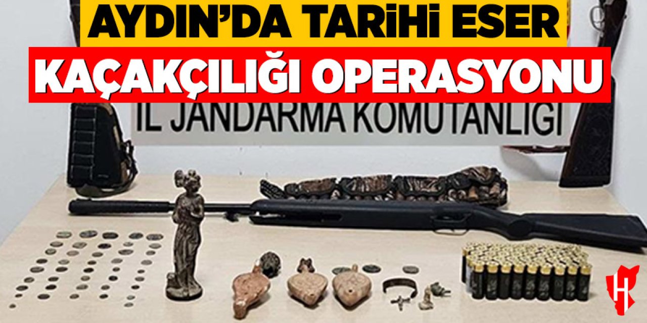 Aydın’da tarihi eser kaçakçılığı operasyonu