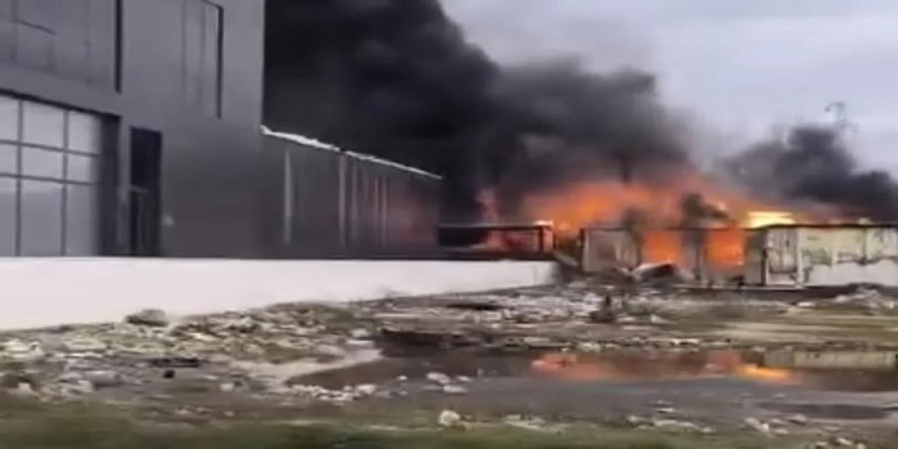 İşçilerin kaldığı konteynerde yangın: 1 ölü