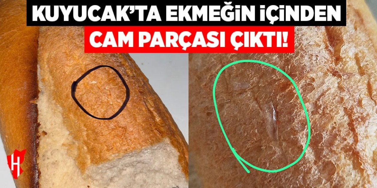 Kuyucak’ta ekmeğin içinden cam parçası çıktı!