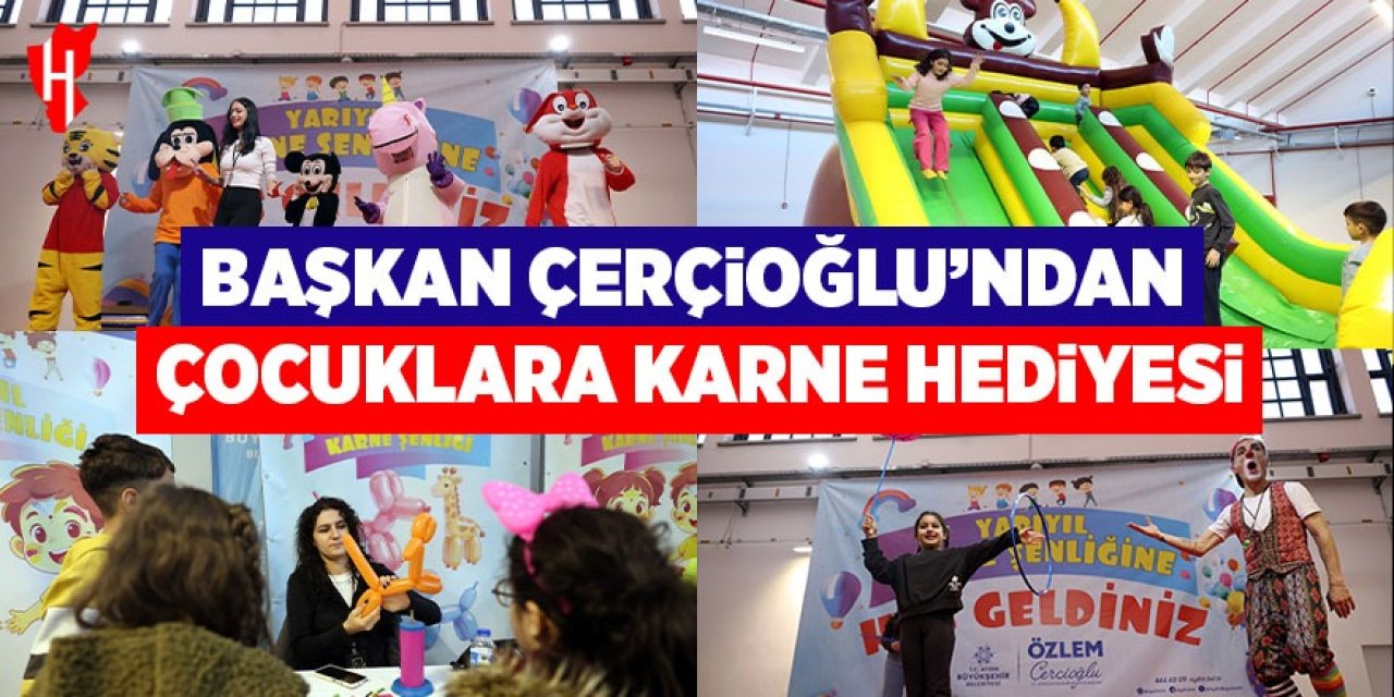 Başkan Çerçioğlu'ndan çocuklara karne hediyesi