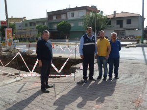 Söke’nin Sazlı Mahallesinde Yayalar İçin Üst Geçit Çalışmaları Başladı