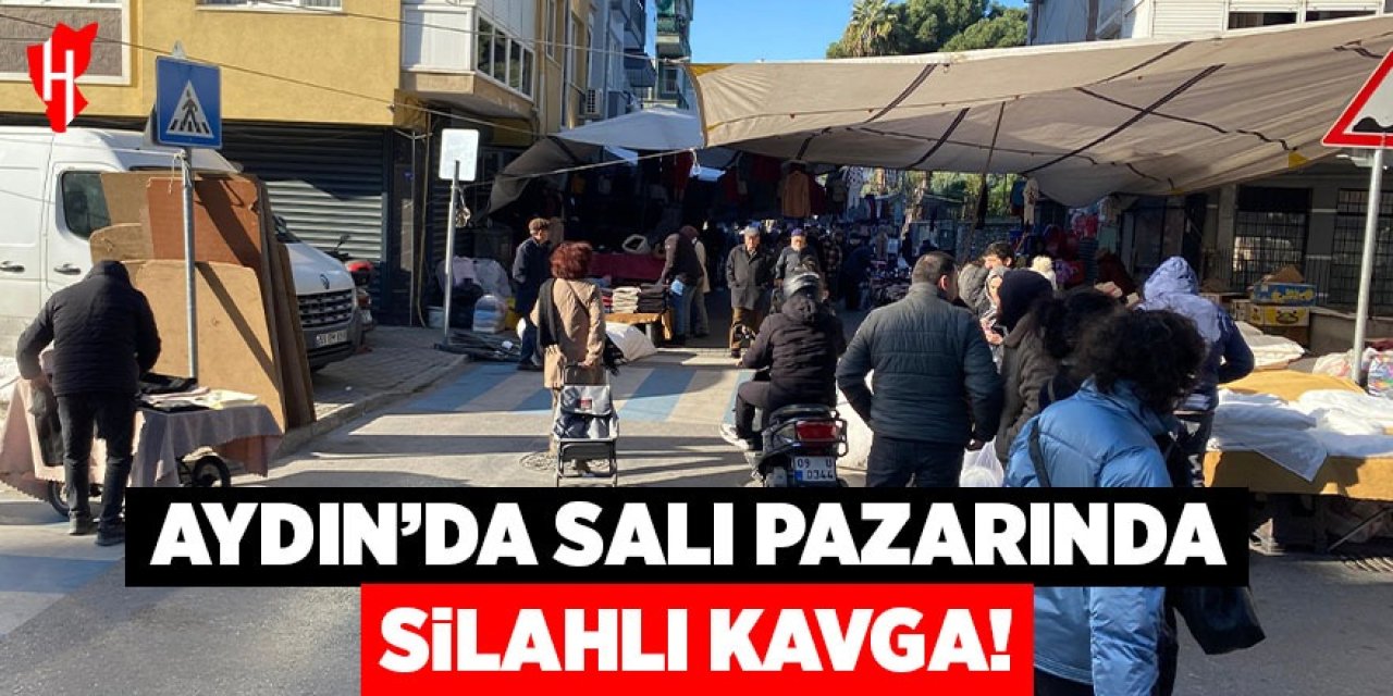 Aydın'da salı pazarında silahlı kavga: 3 yaralı