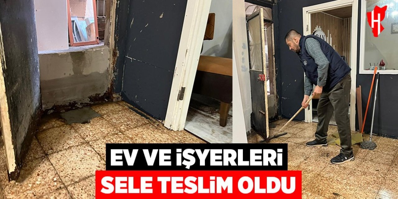 Ev ve iş yerleri sele teslim oldu
