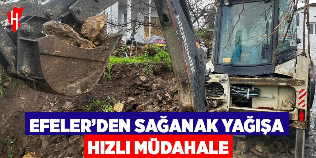 Efeler'den sağanak yağışa hızlı müdahale