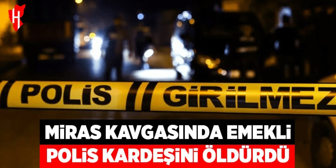 Miras kavgasında emekli polis kardeşini öldürdü
