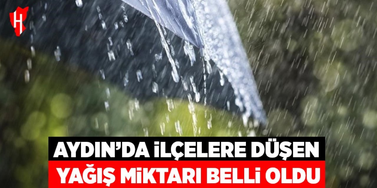 Aydın’da ilçelere düşen yağış miktarları belli oldu