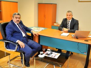 Haluk Alıcık, Kayhan Toplu’yu makamında ziyaret etti