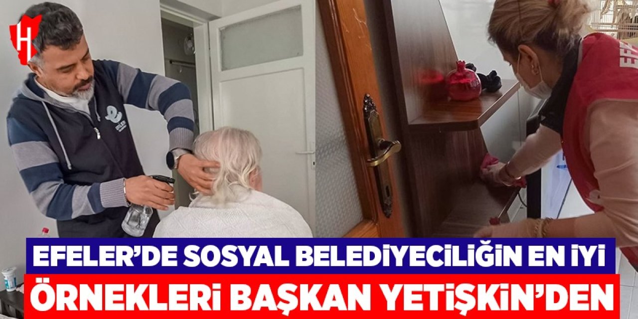 Efeler'de evde bakım hizmetleri yoğun taleple devam ediyor