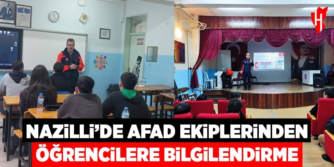 AFAD ekipleri Nazilli’de öğrencileri afetlere karşı bilinçlendirdi