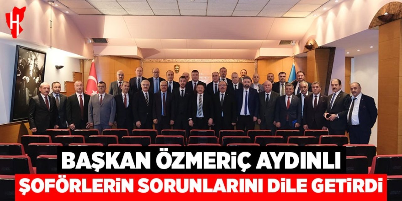 Başkan Özmeriç, Aydınlı şoförlerin sorunlarını dile getirdi