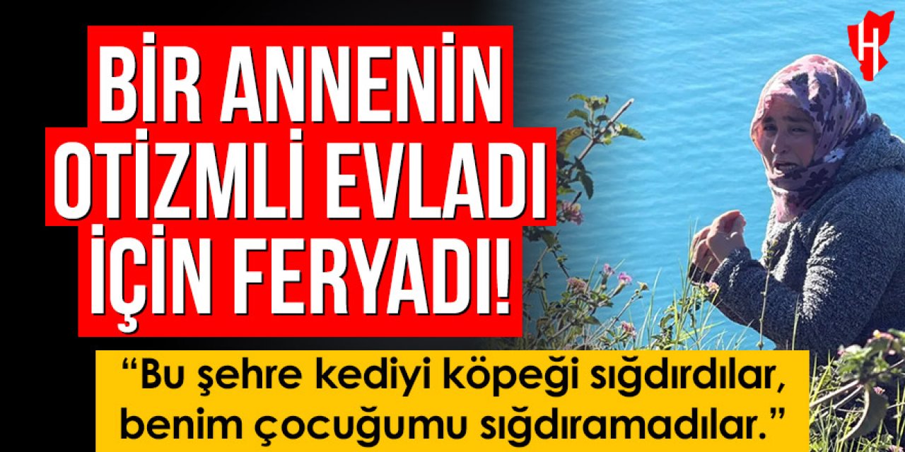 Otizmli oğlu için falezlere çıkan anne: 2 saat sonunda ikna edildi