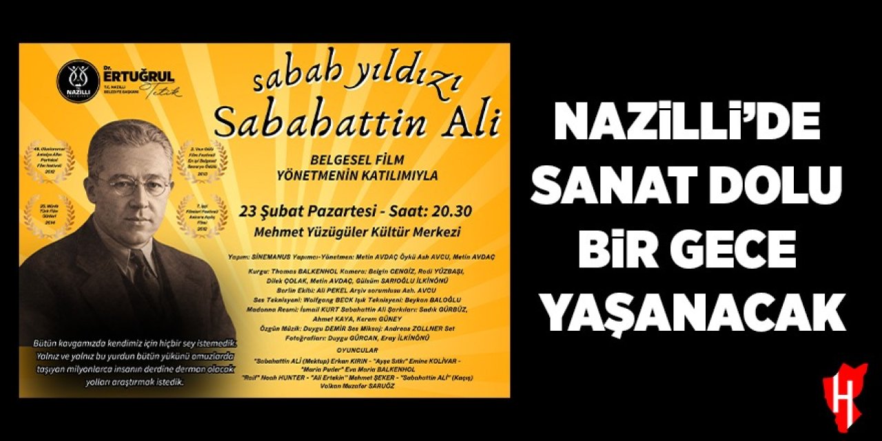 Nazilli’de sanat dolu bir gece yaşanacak