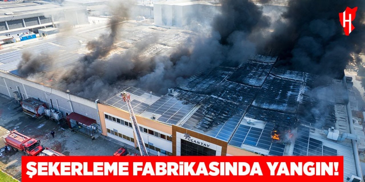 Şekerleme fabrikasında yangın