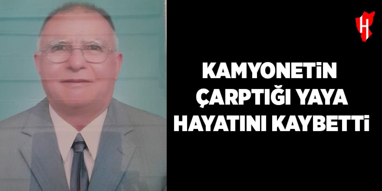 Kamyonetin çarptığı yaya hayatını kaybetti