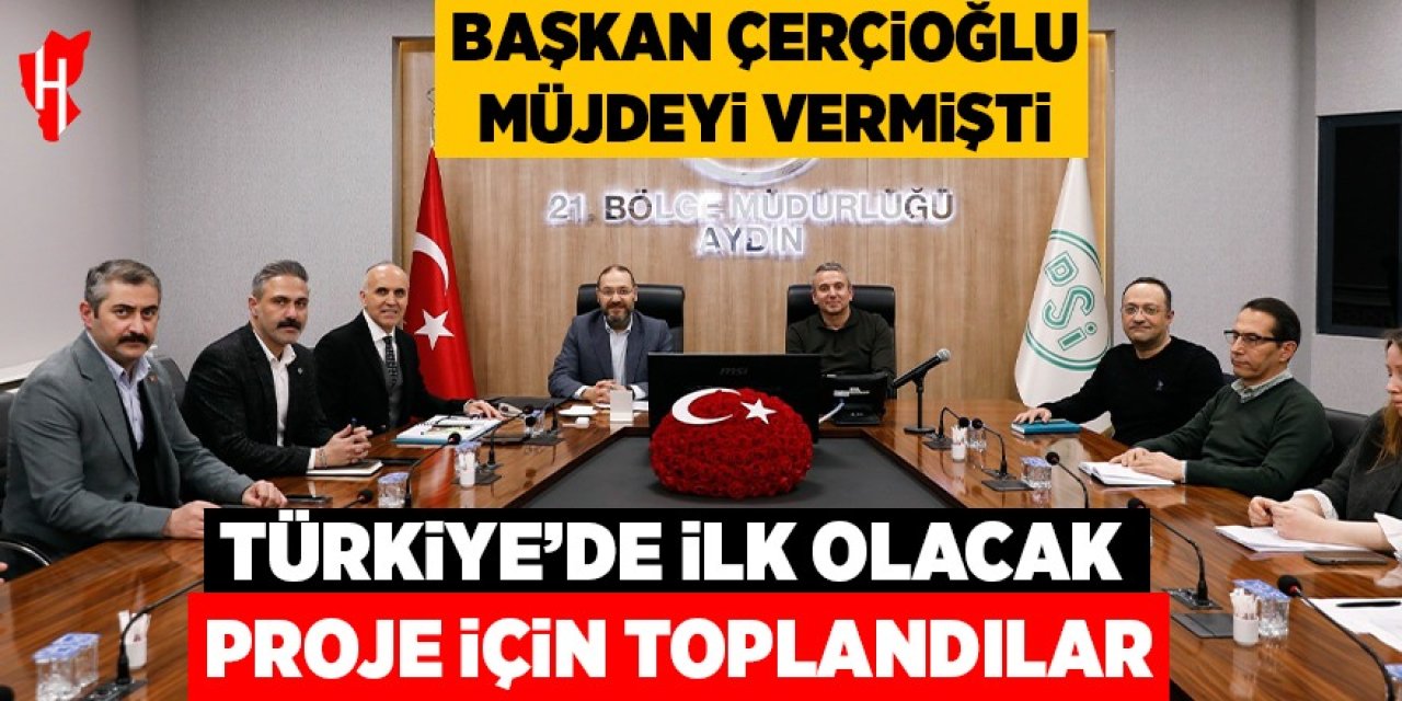 Başkan Çerçioğlu müjdeyi vermişti, Türkiye'de ilk olacak proje için toplandılar