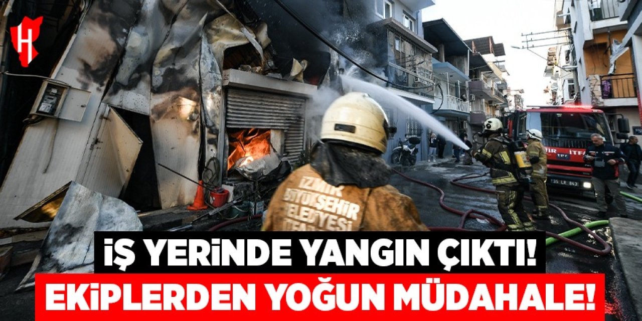 İş yerinde yangın çıktı