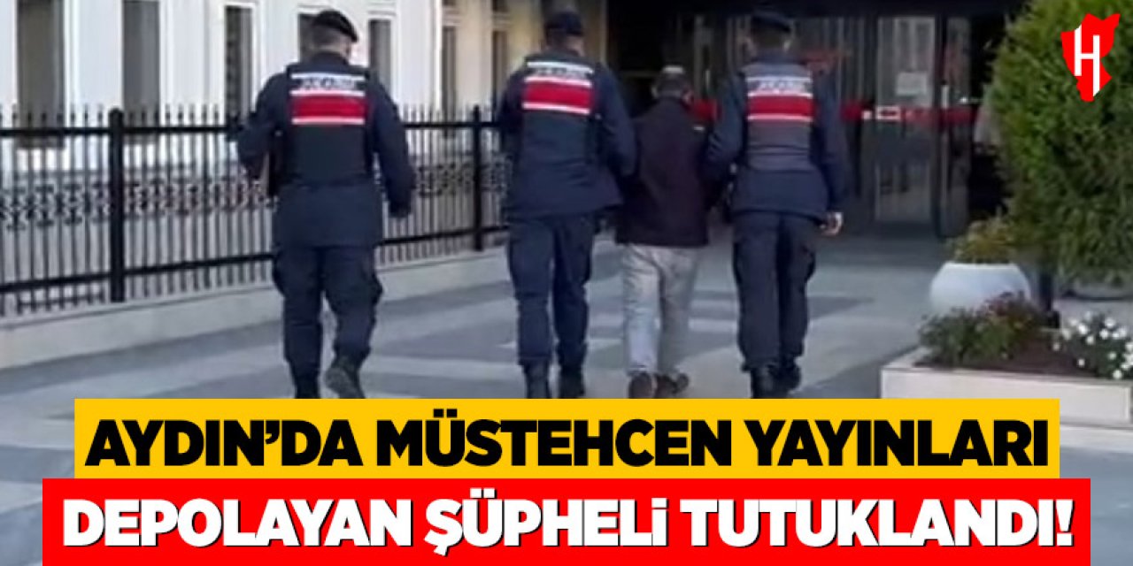 Aydın'da müstehcen yayınları depolayan şüpheli tutuklandı
