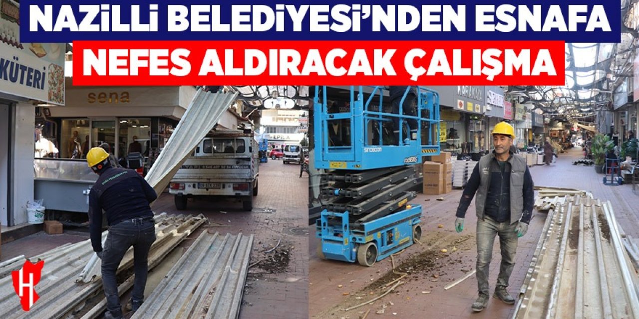 Nazilli Belediyesi’nden esnafa nefes aldıracak çalışma