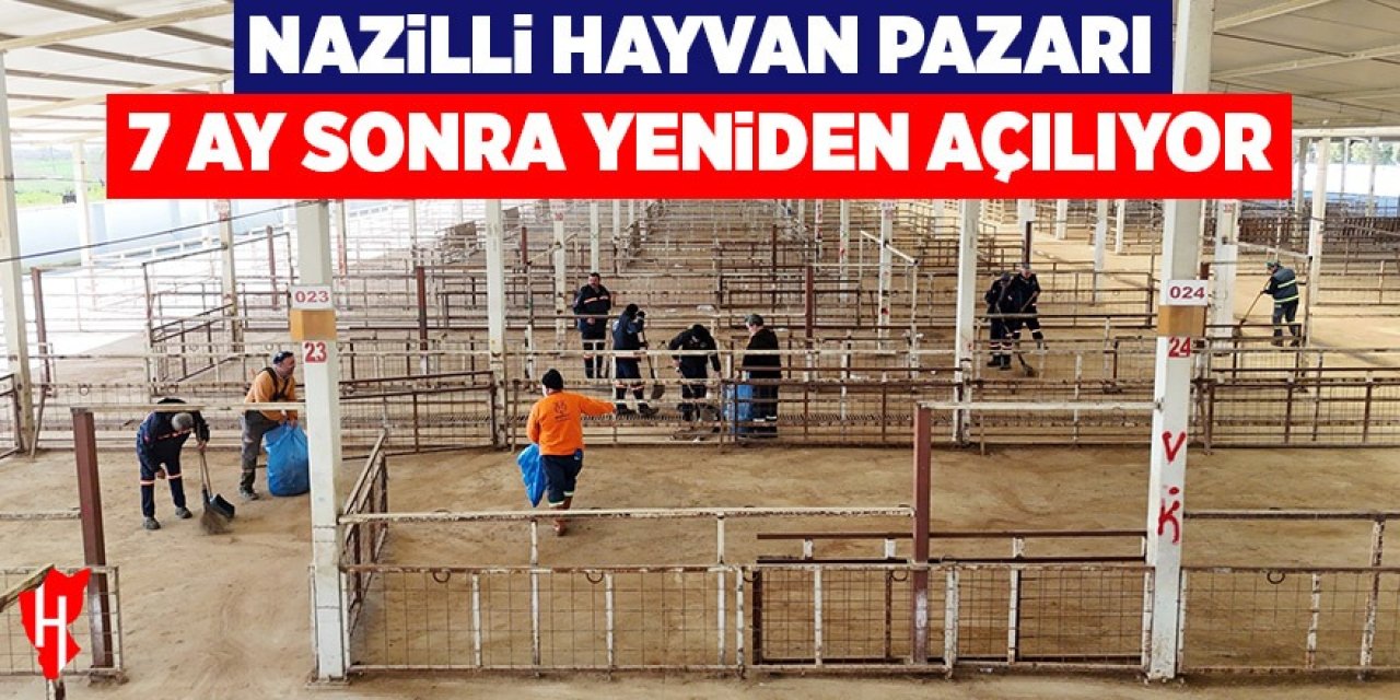 Nazilli Hayvan Pazarı 7 ay sonra yeniden açılıyor