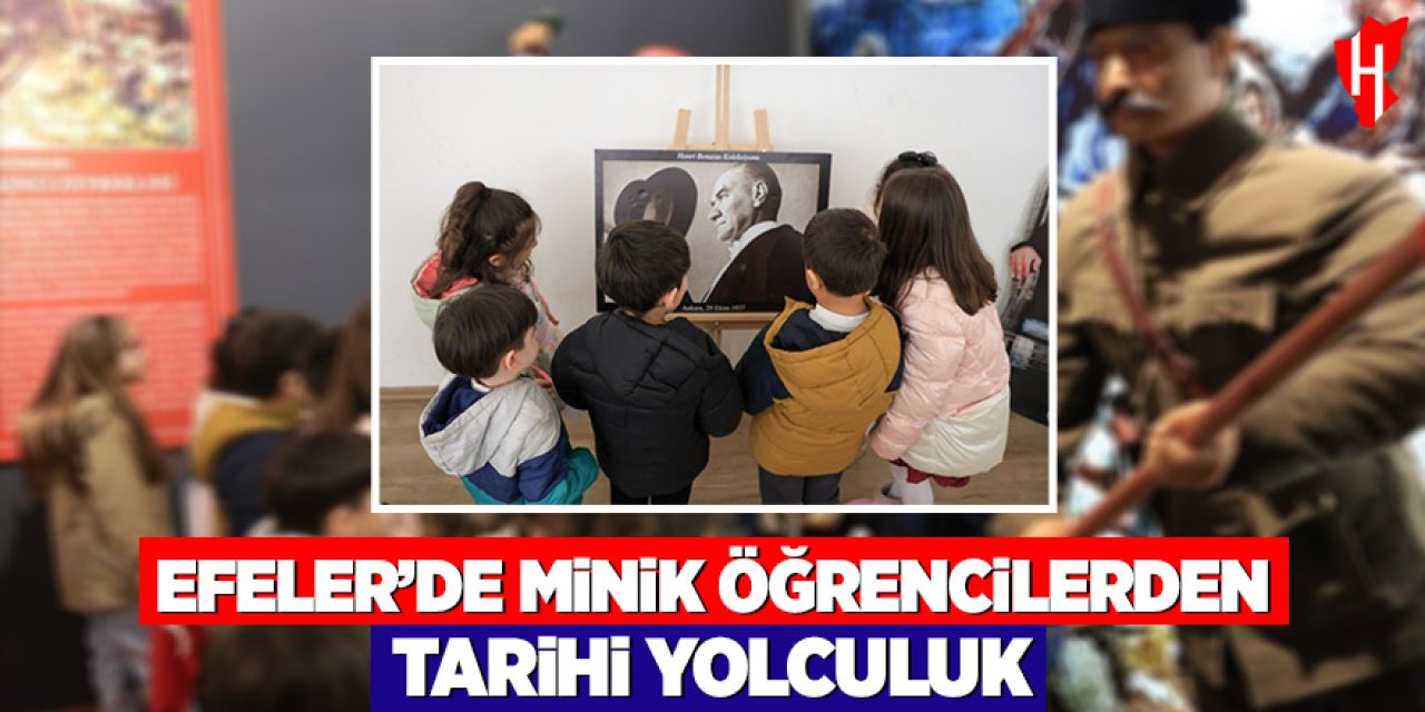 Efeler'de minik öğrencilerden tarihi yolculuk