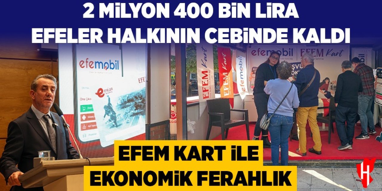 2 Milyon 400 bin lira Efeler halkının cebinde kaldı