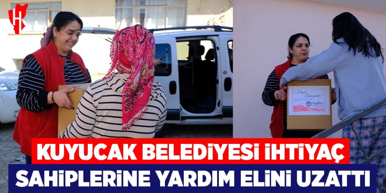 Kuyucak Belediyesi ihtiyaç sahiplerine yardım elini uzattı